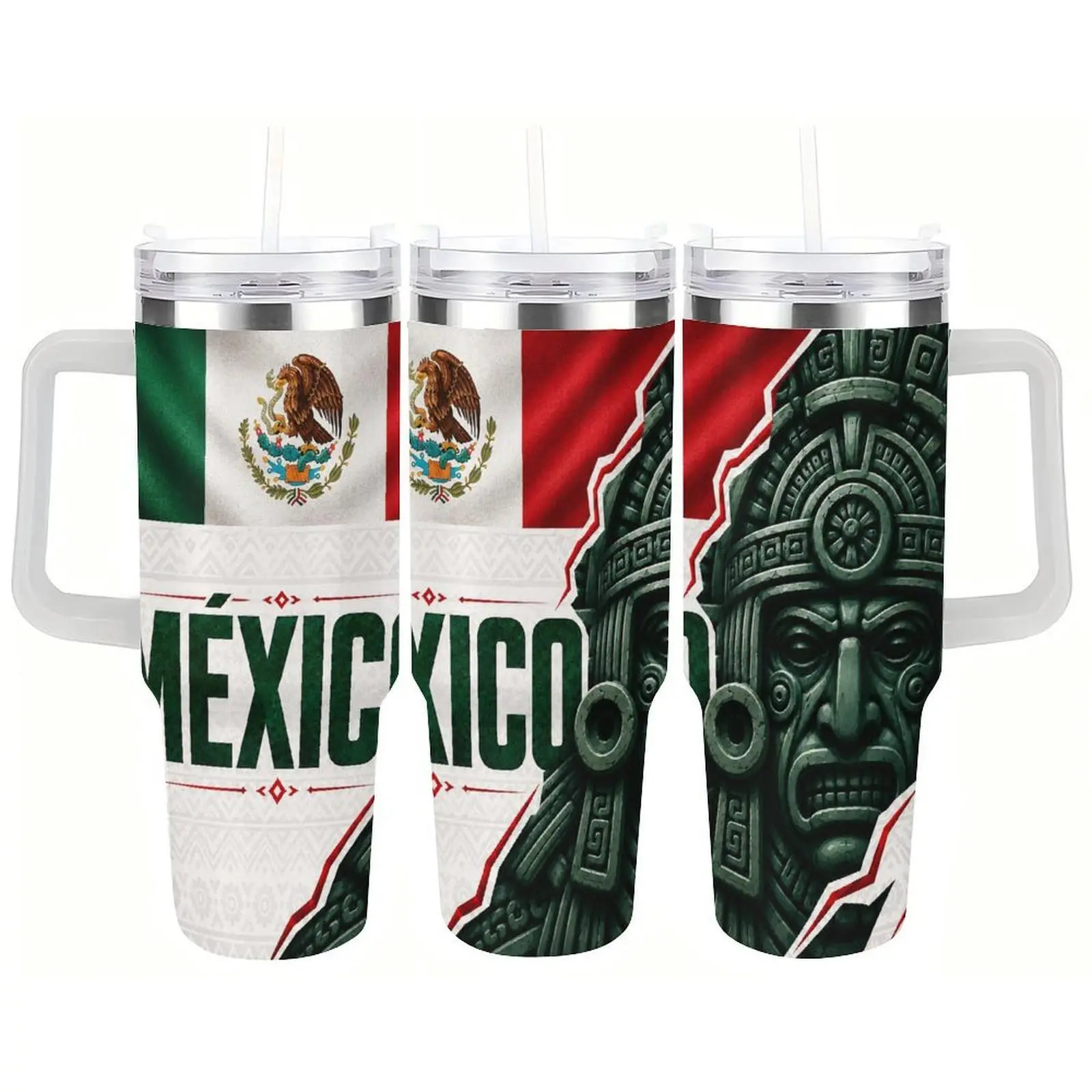 Proud to Be Mexican Tumbler – Bold Aztec Warrior & México Pride Design for Mexican Americans, Heritage Gift for Dad, Husband, Son or Anyone Proud of Their Roots