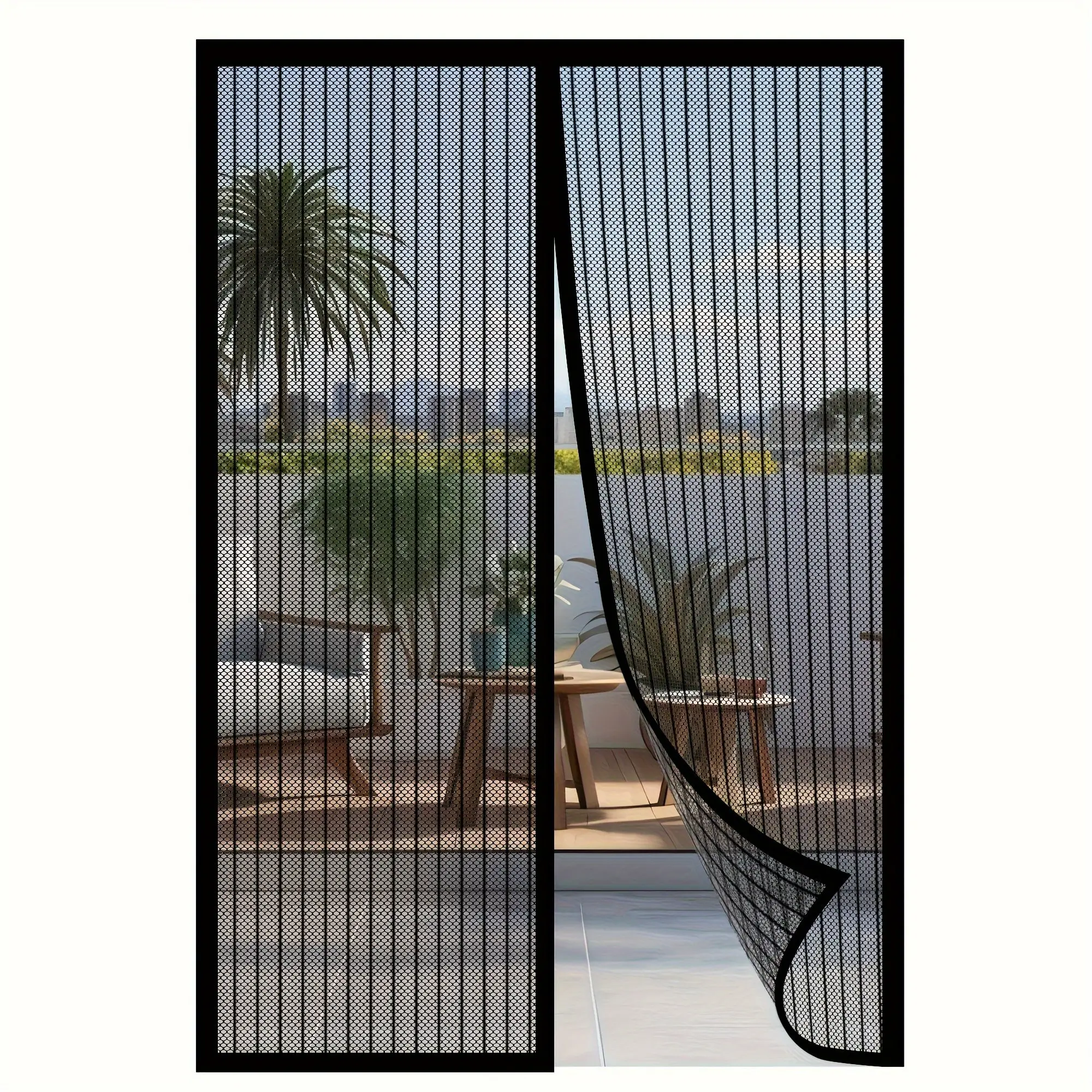 Magnetic Screen Door, Self Sealing Heavy Duty Mesh Curtain, Anti-Insect Fly Screen for All Doors