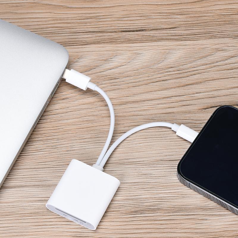USB-C to SD Card Reader, Memory Card Reader, Multi-functional Type-C Interface Mobile Phone SD Card Reader, Mobile Phone Accessories for iPhone 13/14/15/16