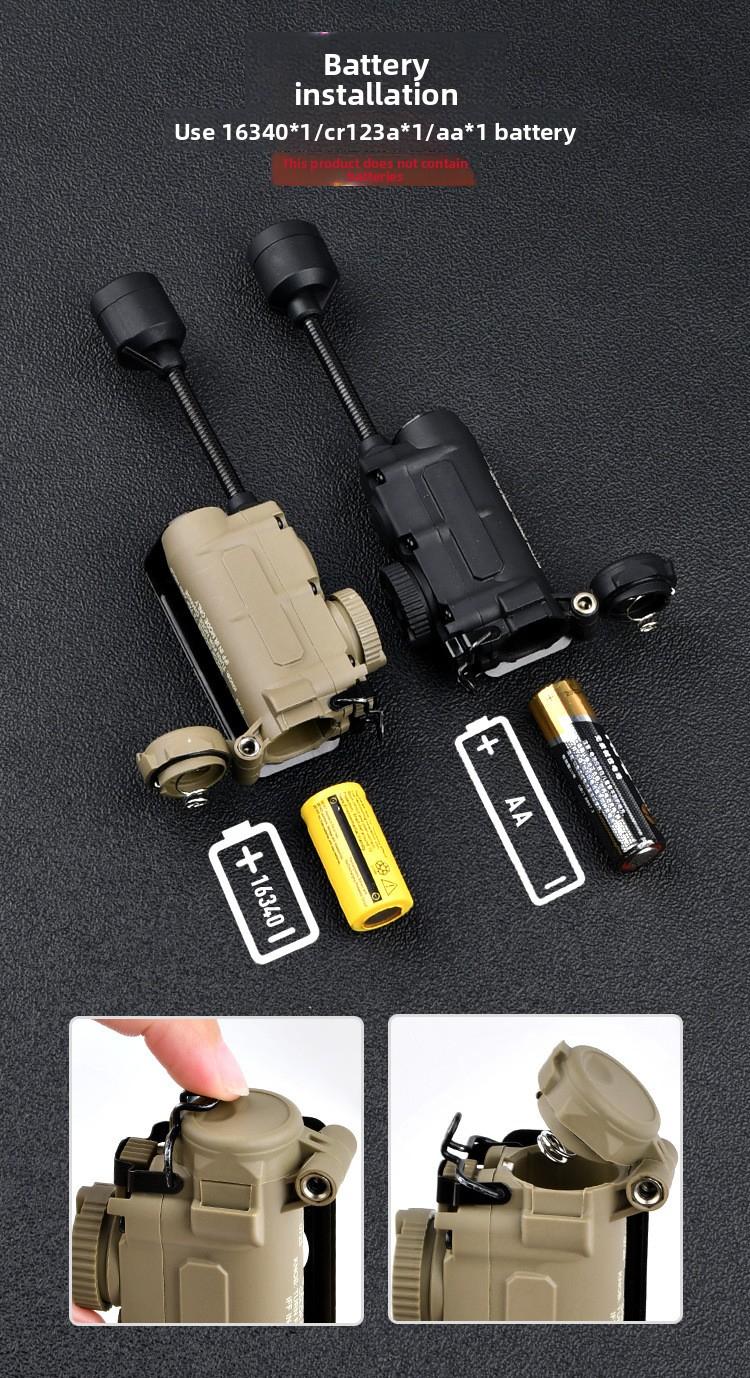 5 in 1 Outdoor Helmet Light with Mount,Red/Green/Blue/White/IR LED Task Signal Light,Include ARC Guide Rails,Webbing Clips,Magic Stickers,Fits for Helmet & MOLLE Belt System Mounting