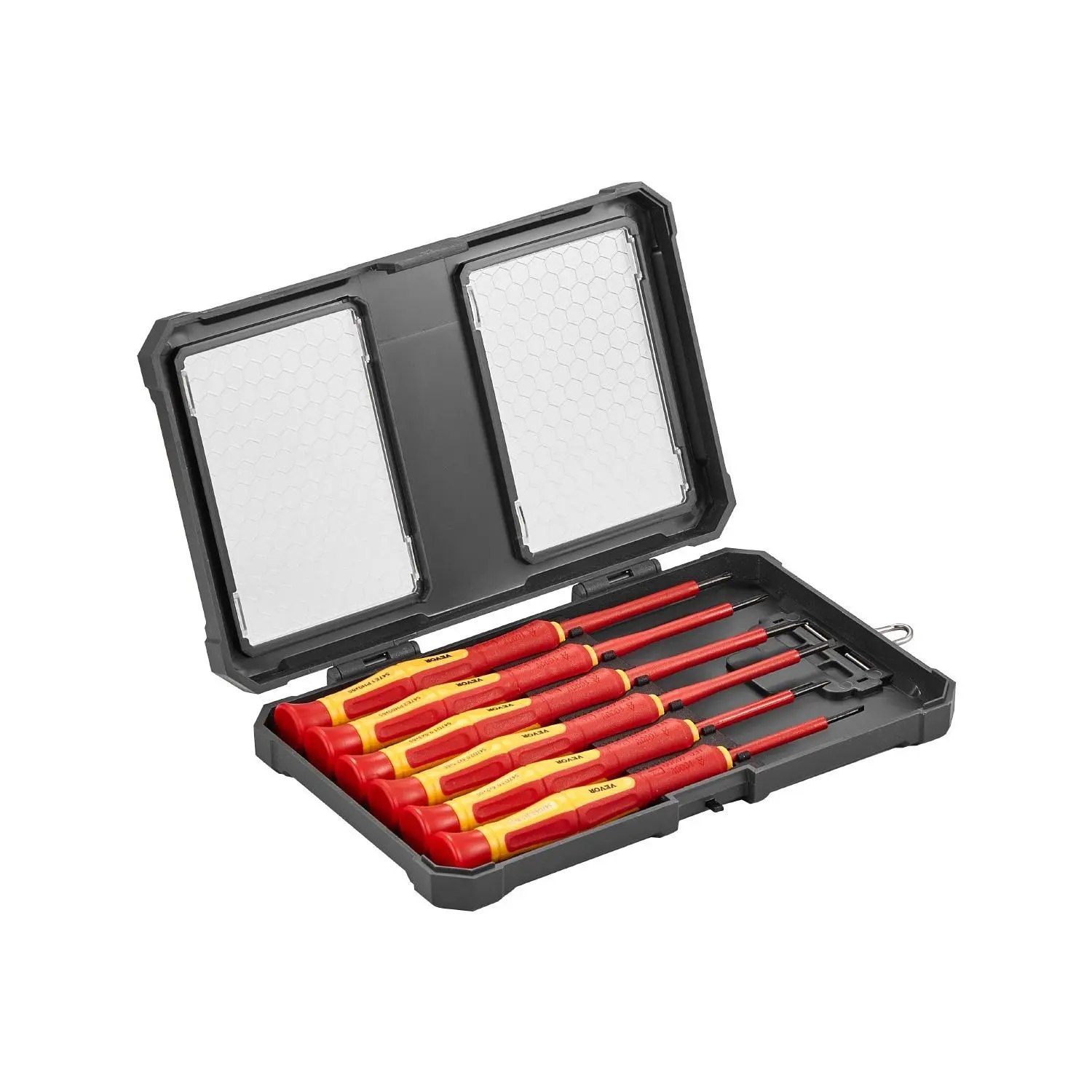 VEVOR Insulated Screwdriver Set, 6-Piece Professional Electrical Screwdriver Set, 1000V Insulated Electrician Tool Set, with Magnetic Phillips Slotted Tips, 360-Degree Rotating Screwdriver and Bag