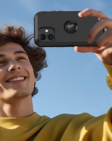 for iPhone 11 Case, with Built in Screen Protector Heavy Duty Drop Protection, Full Body Rugged Shockproof Dust Proof 3- Layer Tough Protective Phone Cover for Apple iPhone 11 Black/Orange