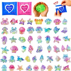Ocean Animal Blind Bags 100PCS – Mini Resin Sea Creatures Mystery Box – Cute Tiny Figures for Party Favors, DIY Phone Decor, Classroom Rewards, Treasure Hunt & Kids Collectibles