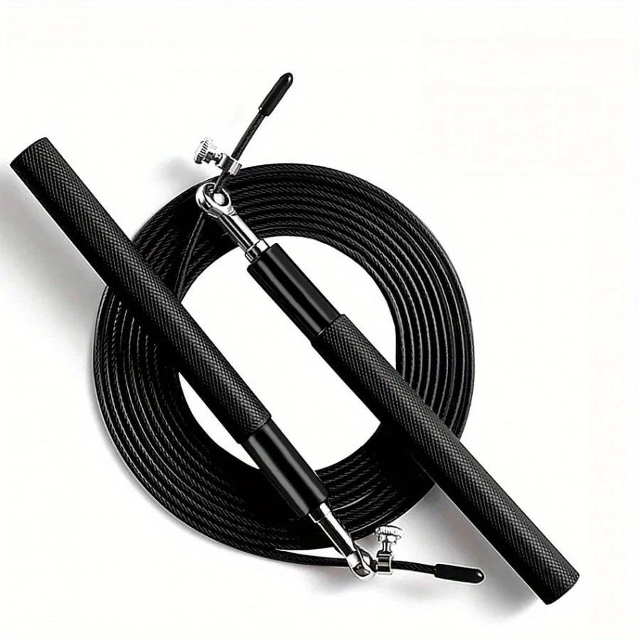 Professional Jump Rope, Adjustable Length Skipping Rope with Weighted Handles, Fitness Equipment for Men & Women Home Gym Workout