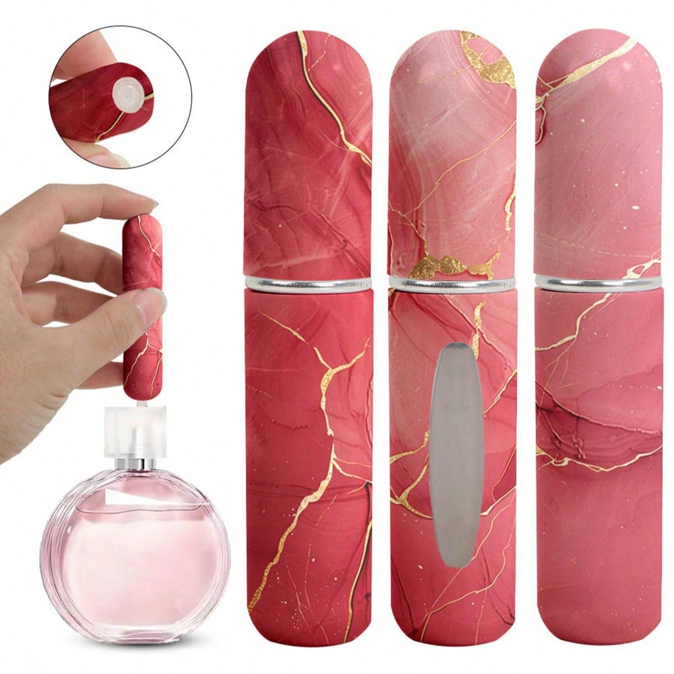 1/3/5 Set Marble Theme Gift Bottle Set, Perfect for Gender Reveal Parties, Birthdays, Weddings, Refillable Mini Perfume Atomizers