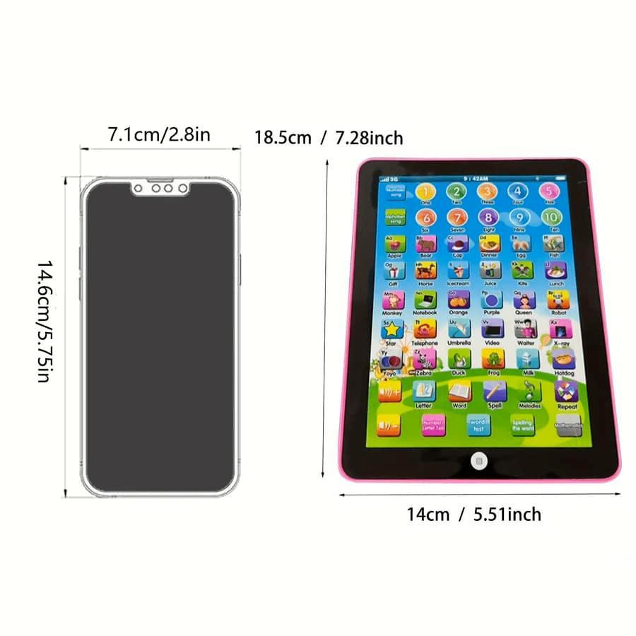 Learning Tablet Toy, 1 Count Educational Tablet Toy, English Learning Touch Reading Equipment, Birthday Gift for Boys & Girls