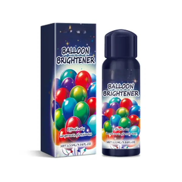 Party Balloon Shine Spray with PET, Balloon Gloss Enhancer for Brighter, Smooth Party Decorations, Easy-Apply Balloon Care Solution