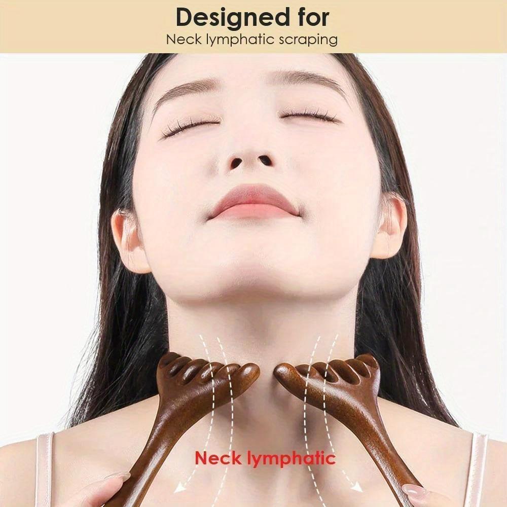 Six-Claw Scalp Massager Gua Sha Tool Back Scratcher Spa Handheld Meridian Massage Comb Hair Care