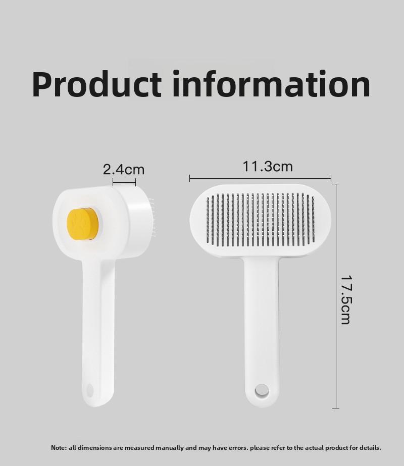 Pet Supplies Dematting Deshedding Pet Comb for Dogs & Cats, Grooming Massage Brush for Removing Loose Fur