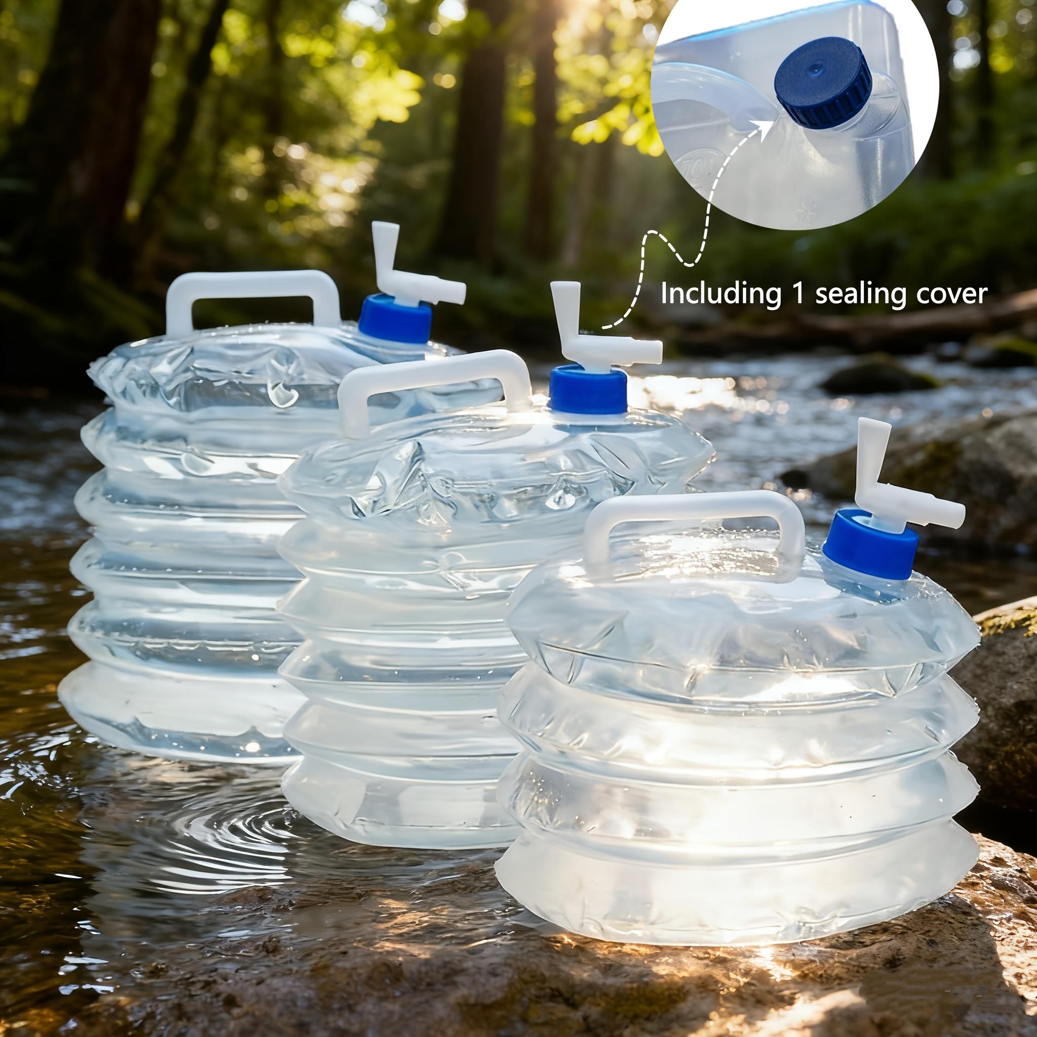 Large Capacity Foldable Storage Container- Portable and Foldable, Multi Size Design for Easy Dumping - Ideal for Camping, Hiking, and Outdoor Water Use - Safe Screw Cap Design, Portable Camping Shower, Collapsible Water Container