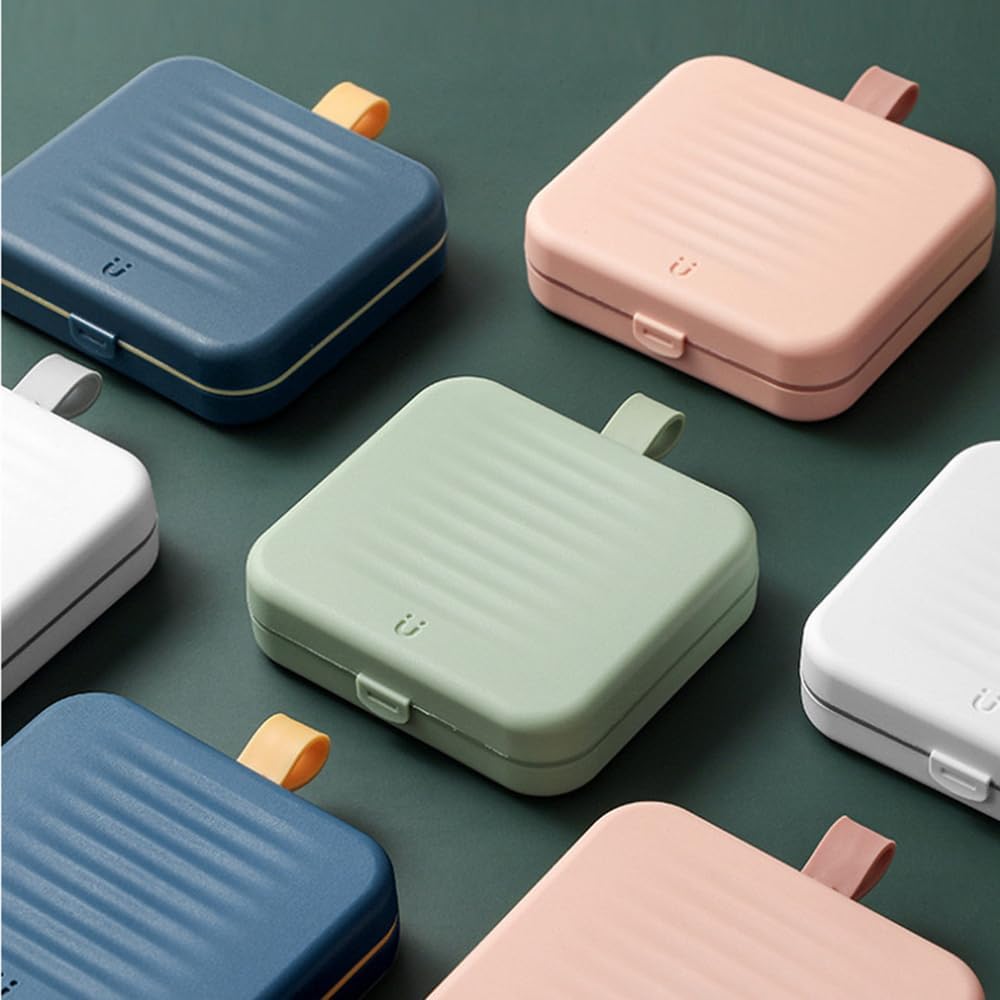 Portable Travel Home Small Sewing Box, Mini Sewing Kits Storage-Box, Beginners DIY Sewing Thread  Threader  Kit(Blue.Boxes Home and Travel Quick Fix Sewing Kit