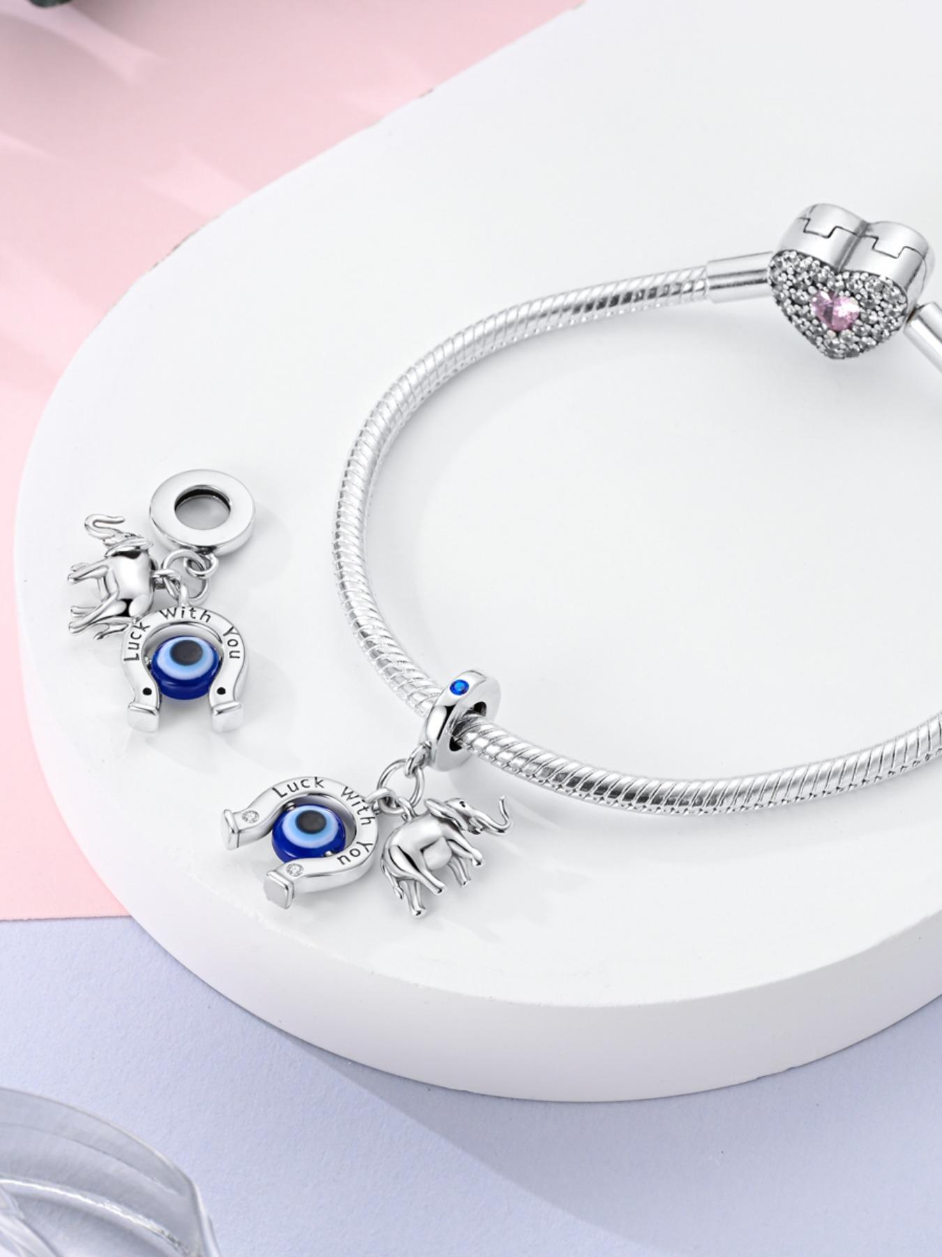 Elephant Design Pendant, Fashionable Eye Design Pendant for Women & Girls, Trendy All-match & Exquisite Jewelry for Birthday Gift