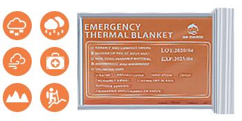 Emergency Mylar Thermal Blankets-Space Blanket Survival Kit Camping Blanket (4-Pack). Perfect for Outdoors, Hiking, Survival, Bug Out Bag, Marathons or First Aid