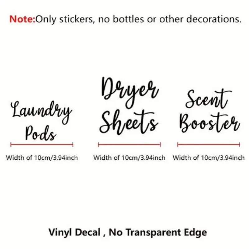 3pcs laundry bottle dryer bed sheet label vinyl stickers, detachable waterproof stickers for laundry room and storage tank stickers, bathroom decoration dryer stickers, classification label stickers