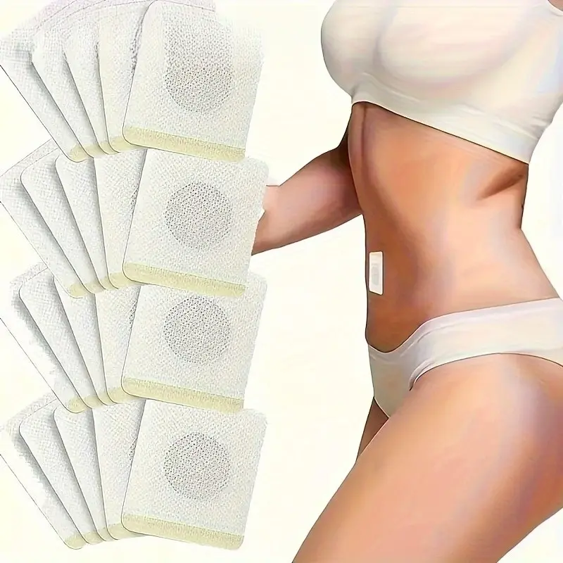 50 Pieces Abdominal Firming Patches, Quick Shape Waist Belly Arms Legs, Gentle Low Sensitivity, Effective Slimming Wraps