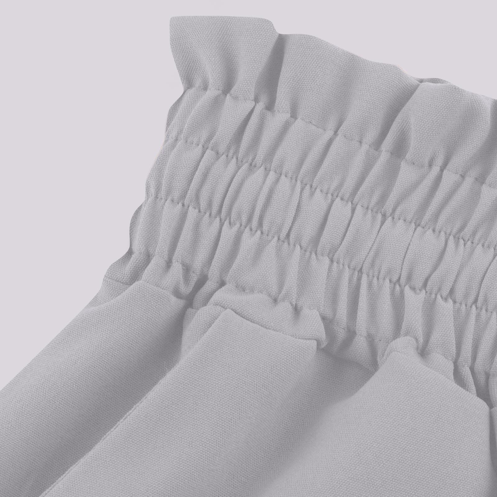 Women's new summer wide-leg long pants with elastic waistband, high-waisted long skirt-pants for women, suitable for beach vacations and commuting