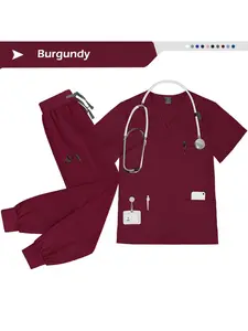 Men's Summer Doctor's Work Suit Frosted Set SPA Center Pet Hospital Care Brush Hand Suit Work Suit Set Uniforms