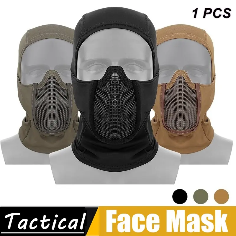 Outdoor Balaklava Mesh Face Mask, Full Face Protection Ninja Mask, Balaclava Summer Mask, Ideal for Outdoor Use, Perfect Gift for Men