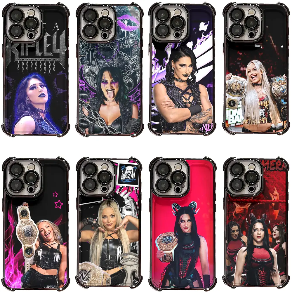 Rhea Ripley WWE Wrestler Full Series Collection Phone Cases For iPhone 17 Pro Max Air 16 Plus 15 14 13 12 11 Samsung S23 S24 S25 S26 Plus Ultra, Wrestling Fan Protective Cover, Ideal Gift For WWE Lovers