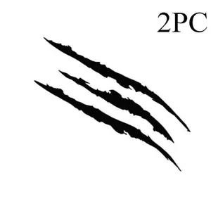 Car Sticker Reflective Claw Scratch Stripe Marks Headlight Decal Paw Creative Scratch Sticker