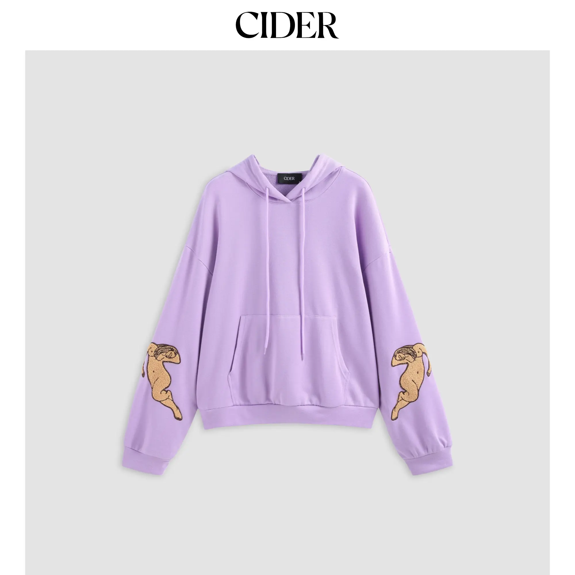 Cider [size 2-10] Graphic Drawstring Oversized Hoodie SohoChic