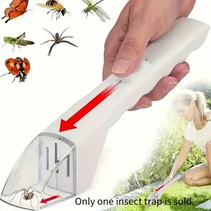 High-quality insect catcher with individual packaging; a handheld, portable trap-and-release device suitable for bees, spiders, and other small crawling insects; ideal for use in every corner of the home as well as in outdoor gardens.