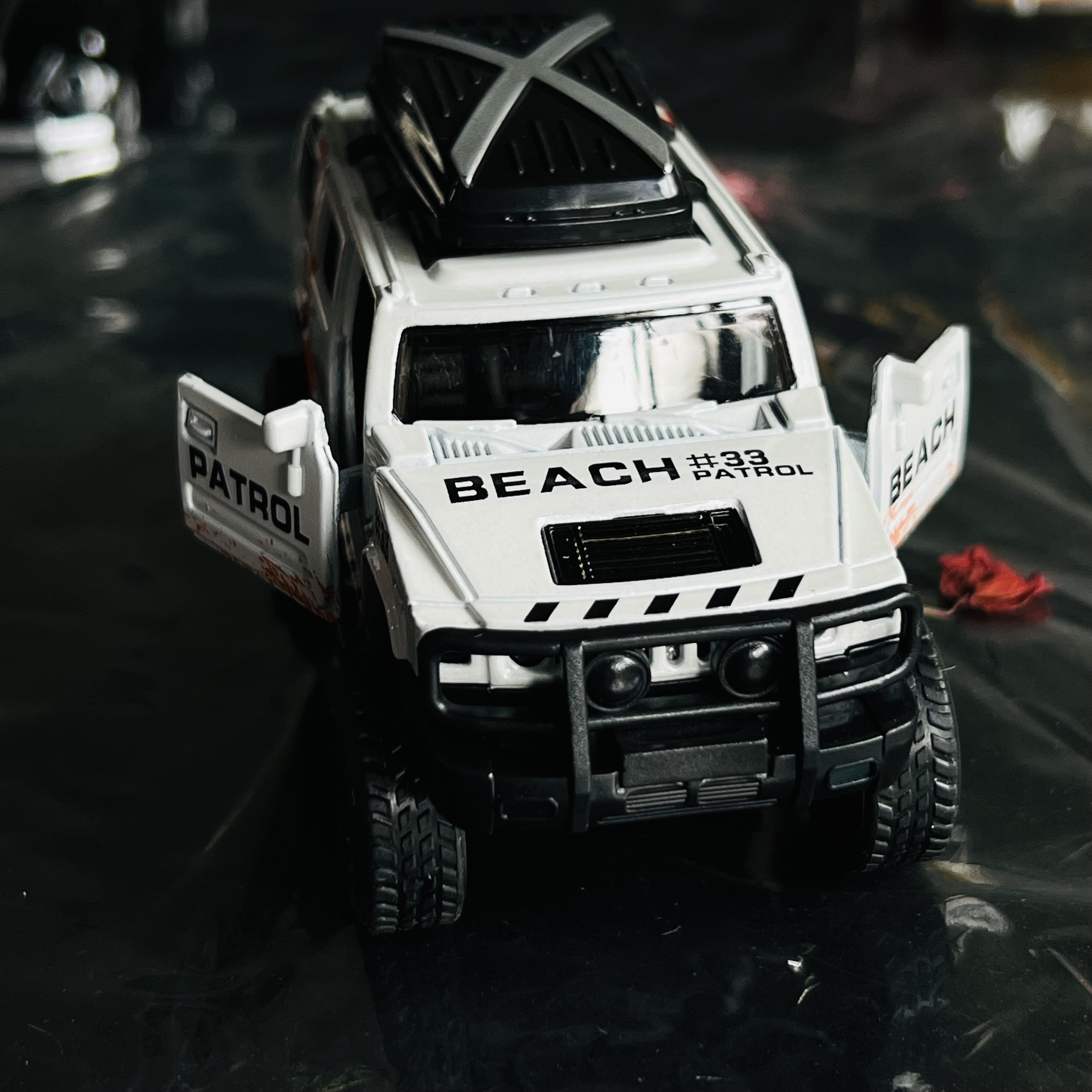 Super handsome gift off-road vehicle alloy car model children's toy door opening car model gift ornament