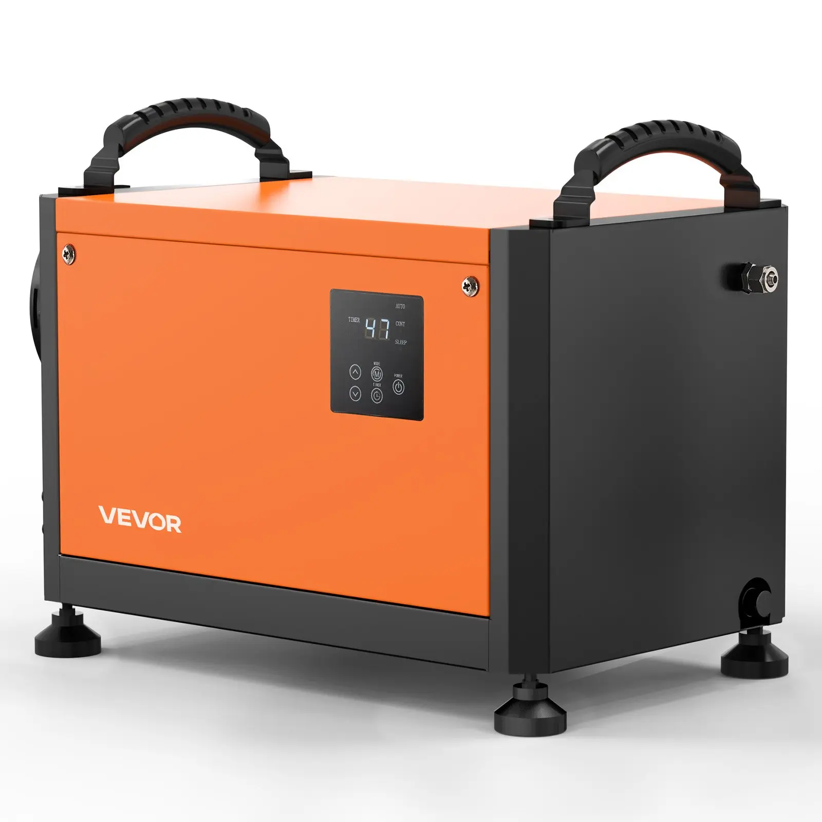 【Summerfinds】VEVOR 70 Pints Commercial Dehumidifier with Pump, Portable Crawl Space Dehumidifiers for Basement Storage Room Industrial, Auto Defrost/Drainage, Heavy-duty Galvanized Steel, with 2 Drain Hoses