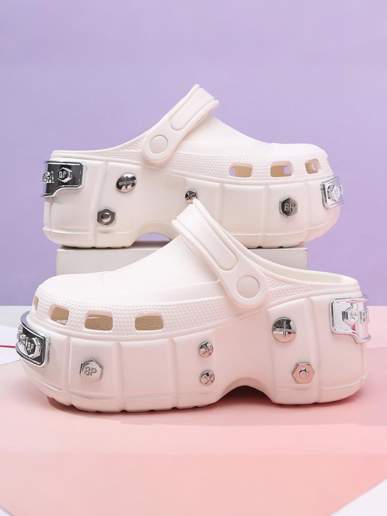 Women's Fashionable Solid Color Foot Clogs, Casual Lightweight Non Slip Comfortable Breathable Non-slip Clogs, Outdoor Sports Sandals for Beach Vacation, Anti Slip Clogs, Shoes Clogs
