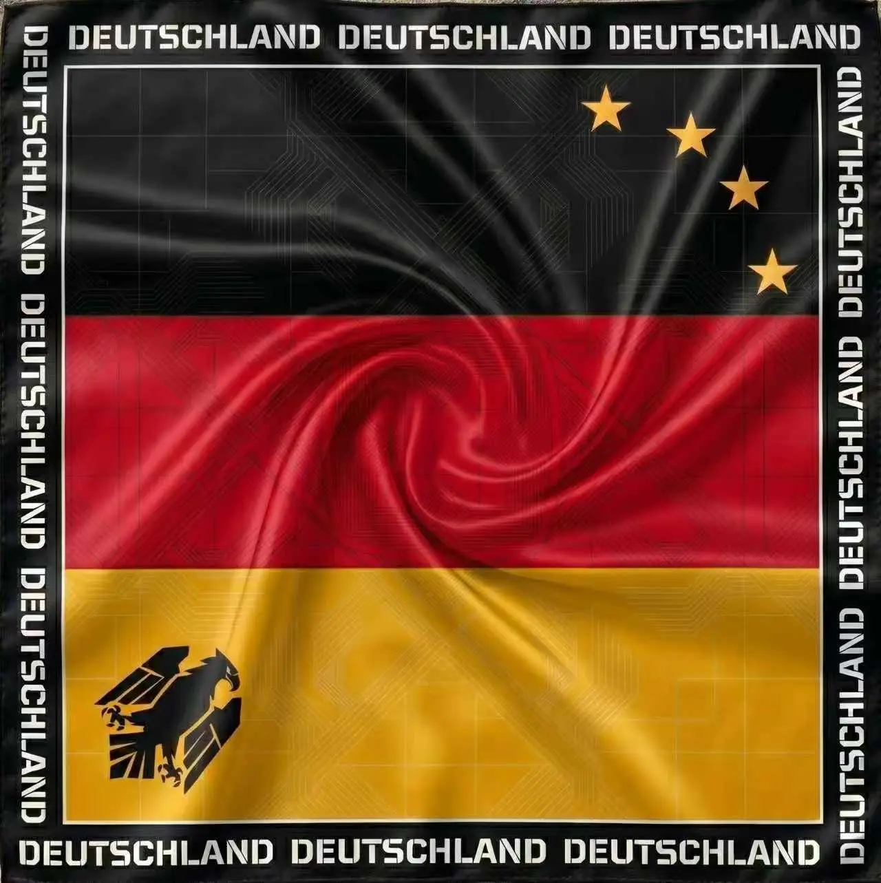 Multifunctional Scarf 48cm*48cm - Germany Team