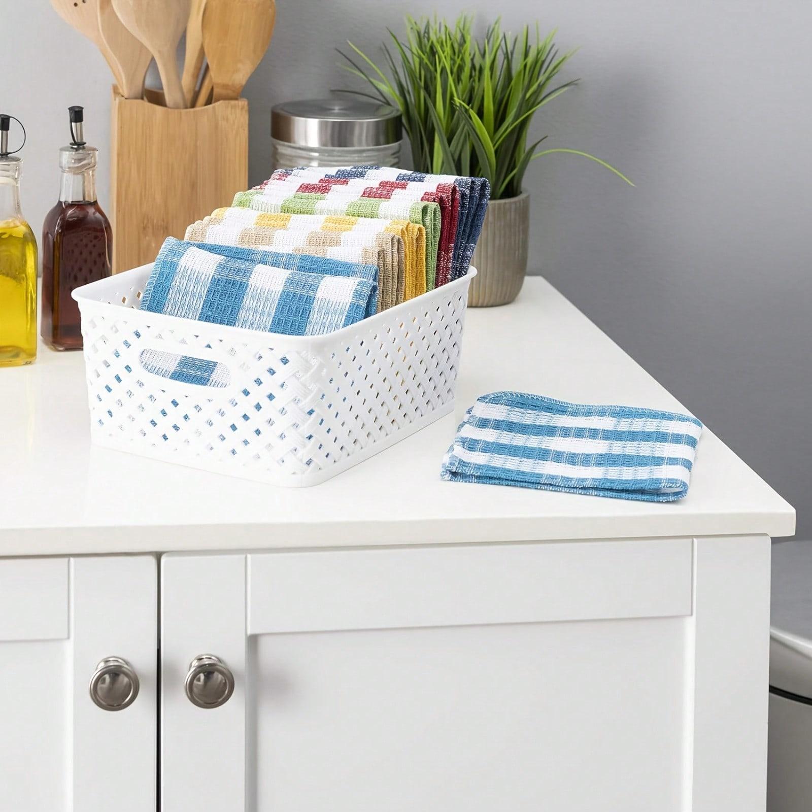 12pcs pack 100% cotton dishcloth, cleaning cloth, kitchen towel, quick drying, strong absorbent, can only hand wash the dishcloth for cleaning and drying cleaning tools