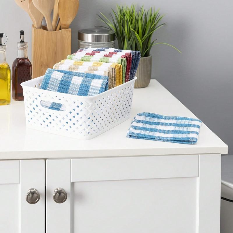 12pcs pack 100% cotton dishcloth, cleaning cloth, kitchen towel, quick drying, strong absorbent, can only hand wash the dishcloth for cleaning and drying cleaning tools