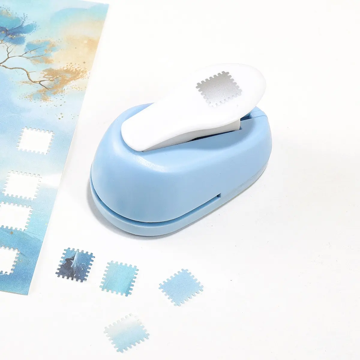 Stamp Shape Paper Puncher, Portable Handmade Puncher, Ideal for Crafts, Scrapbooks, DIY Card Making, Paper Craft Tools Gift