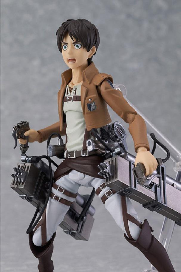 Figma 3 Style Attack on Titan Anime Shingeki no Kyojin Scouting Legion Levi Boxed PVC Action Figure Model Toy Gift