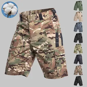 3 Pack Men's Tactical Cargo Shorts, Ripstop Durable Combat Shorts with Multi Pockets & Water Resistant Fabric, Quick Dry Lightweight Outdoor Hiking Shorts for Camping Hunting Work Daily