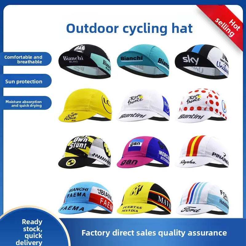 Adults' Unisex Outdoor Biking Cap - Factory Direct Quality Assurance Polyester Quick-Drying Sports & Outdoor Hat for Cyclists, Universal Sport Cycling, Motorcycle Liner Use, Cooling, Sweat-Wicking, Sports & Outdoor Hats