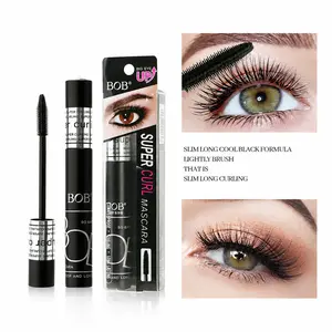 Super Curl Mascara, Waterproof Smudge Resistant Lash Makeup, Long Lasting Voluminous Curling Mascara with Silicone Brush| Makeup tools
