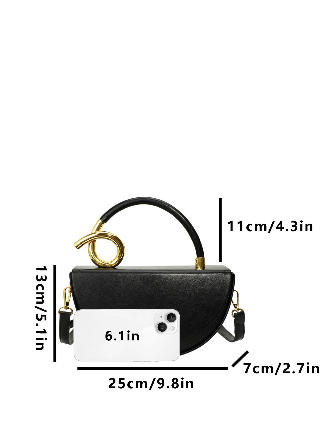 Women's Fashionable Solid Color Handbag, Elegant Bag, Casual Versatile for Daily Commuting, Party, Date, Shopping, High-end Commuter Bag