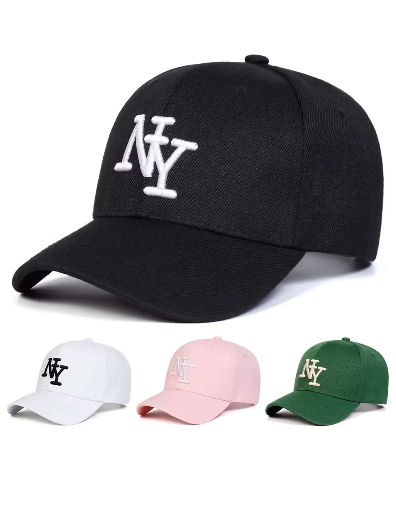 New Baseball Hat, 3D Ny Logo Cap, Unisex Reversible Street Dance Hat, Large Headband, Fashionable Sun Protection, All Seasons