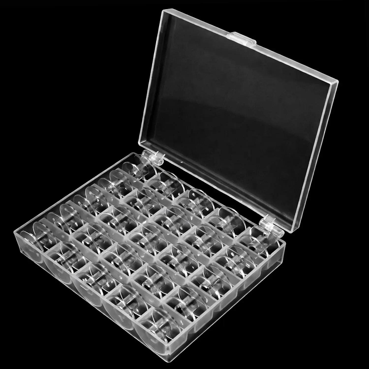 25 count Plastic Bobbins for  Heavy Duty 44S   with Bobbin Case - Compatible with 4411, 4423, 4452, 5511, 5523, 5532, 227 Fits for  Sewing Machine Accessories