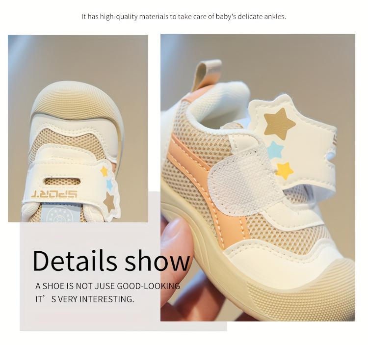 NewNewBaby First Walkers Non-Slip Shoes |             Soft Sole Toddler Sneakers for Boys & Girls,Cute Cartoon Beige/Pastel Shoes - Breathable, Cushioned, - Lightweight Toddler Trainers for Little Walkers
