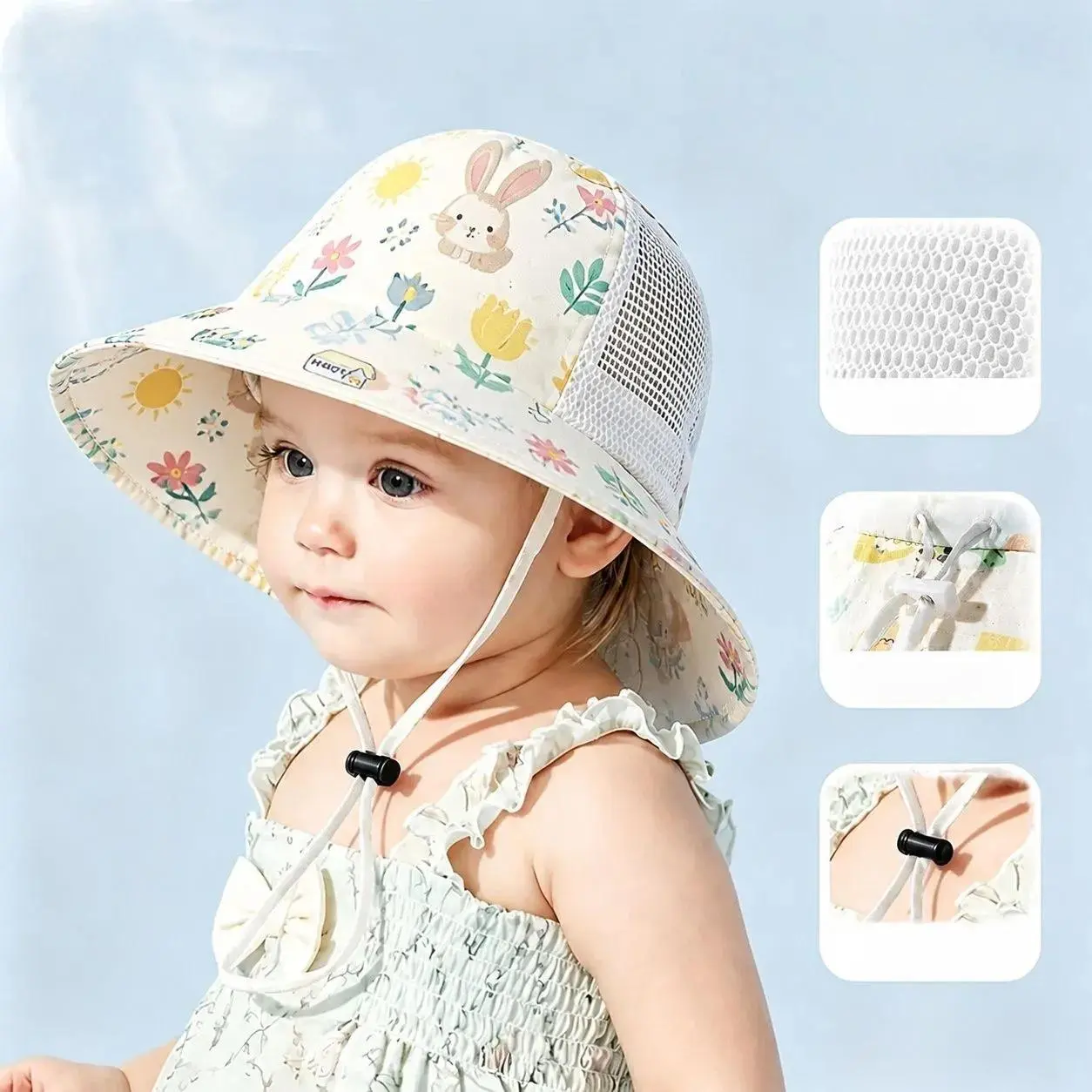 Kids' Custom Name Digital Printing Lightweight Summer UV-Resistant Loose-Fit Fishermen-Style Sunshade Hat - Normal for Baby/Infant Outdoor Fun, Boys/Girls Outdoor Travel Accessory