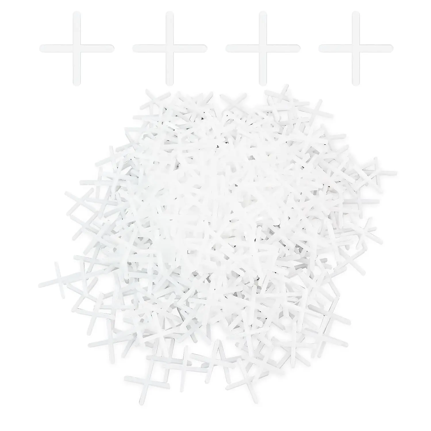 500 count Tile Spacers,Plastic Tiles Shim Tiles Leveler Spacers Tile Leveling Clips for Stone,Ceramic Tile Installation (1.5mm 1/16 Inch White)