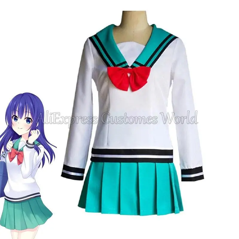 Women's Cartoon Character Cosplay Costumes Full Set - Teruhashi Kokomi Dress, Saiki Kusuo No Sai-nan Yumehara Chiyo Uniform, Halloween & Party Outfit