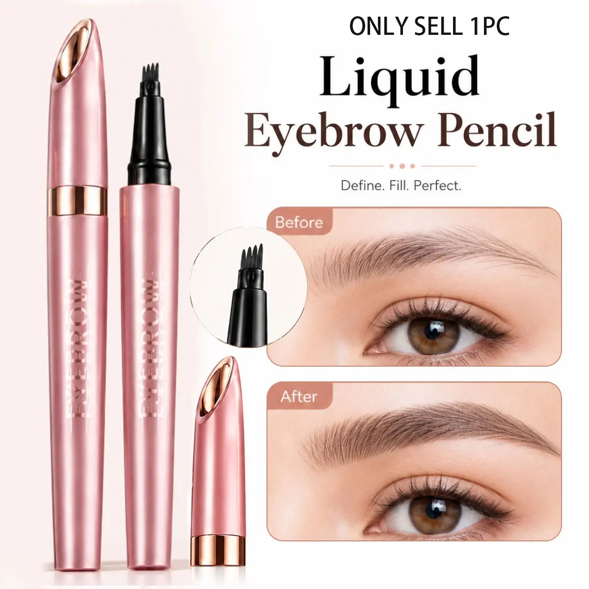 Kakashow Eyeliner Gel Pen, Smooth and Precise Application, Blade Brush Head, Long-Lasting, Perfect for Beginners, Ideal Gift