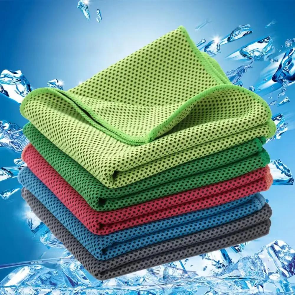 Quick Dry Mini Cooling Towels 3 Pack with EVA Storage Case, Breathable Sweat Absorbent Towel for Fitness, Outdoor & Gym Use