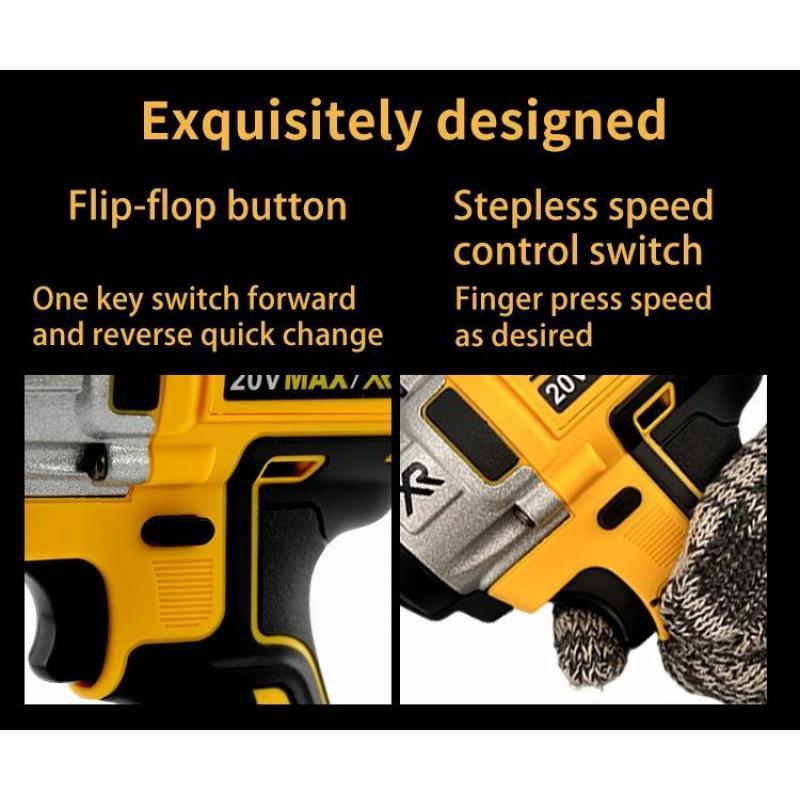 DEWALT DCF887 Brushless Cordless Impact Drill LED Light 20V Lithium Battery High Torque 3250RPM  Screwdriver Electric Tools