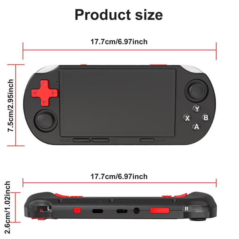 YLW Retro Handheld Game Console, 4.5 Inch IPS Screen Games Machine, Wireless Mini Portable Game Player, Gaming & Consoles for Boy Gift