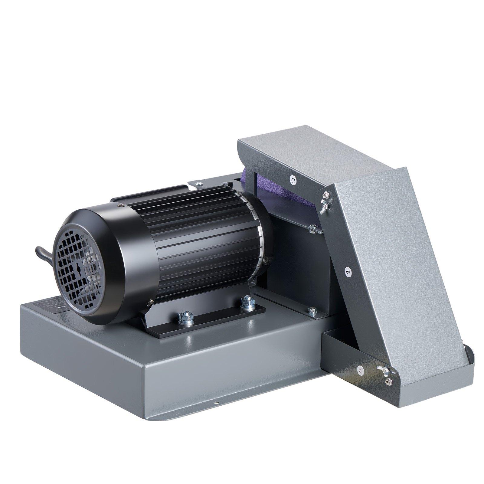 VEVOR Lawn Mower Blade Sharpener, 1HP Lawnmower Blades Grinder with 9" Ceramic Grinding Wheel, Grit Collector & Balancer, 30 ° /40 °   Blade Sharpening Machine for High Lift, Low Lift, Gator & Flat Blades