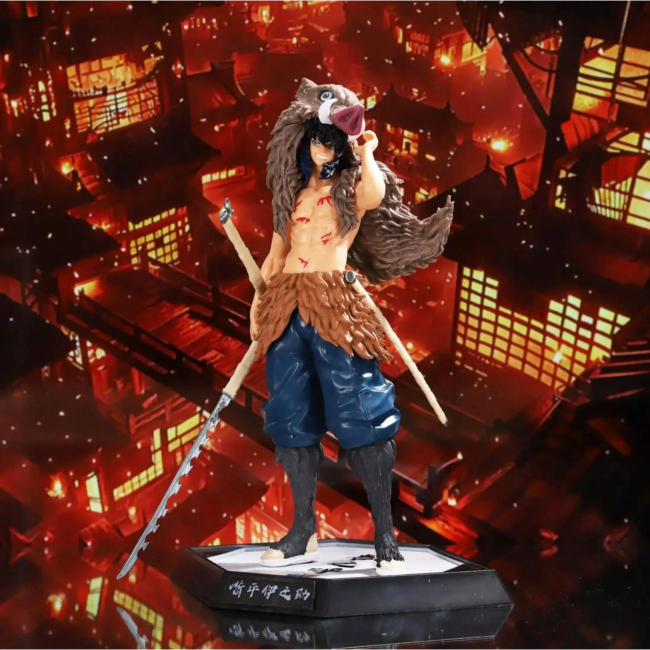 Demon Slayer Inosuke Hashibira, Tengen Uzui, Sanemi Shinazugawa, Shinobu Kocho, Gyomei exquisite figurine models